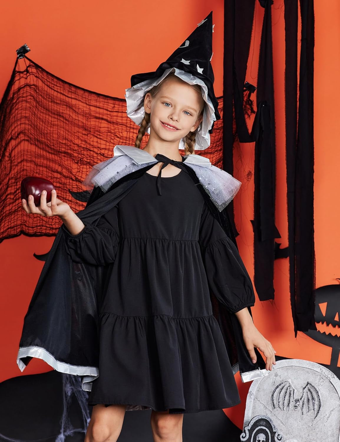 Arshiner Girls Dress Long Sleeve a Line Loose Swing Ruffle Tunic Dresses