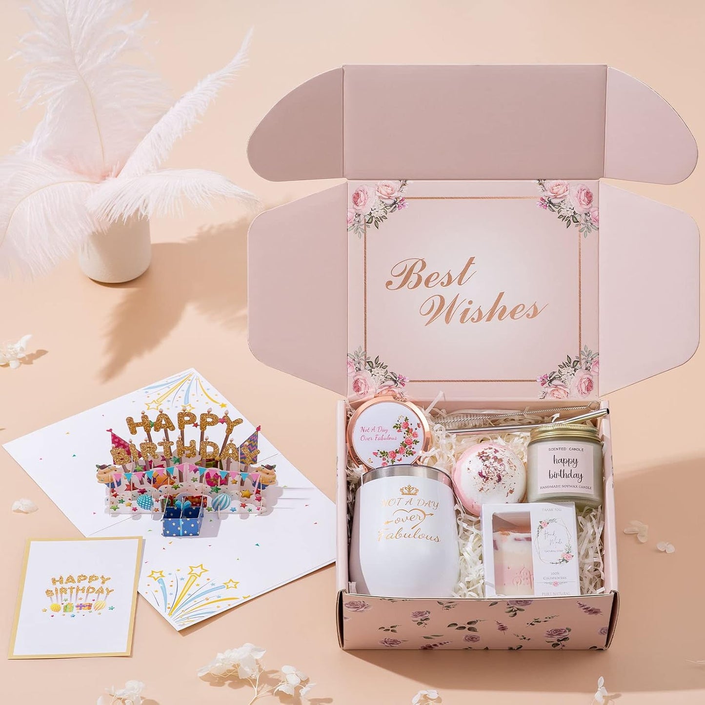 Luxurious Spa Gift Set for Women - Thoughtful Birthday and Relaxation Gifts for Her, Mom, Sister, Friends, and Loved Ones