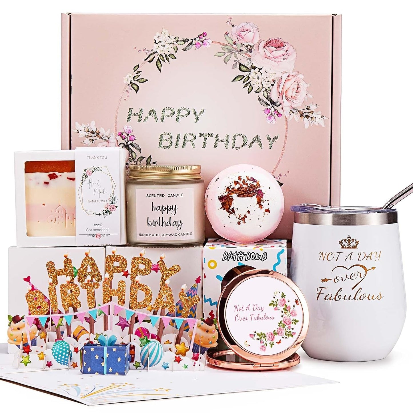 Luxurious Spa Gift Set for Women - Thoughtful Birthday and Relaxation Gifts for Her, Mom, Sister, Friends, and Loved Ones