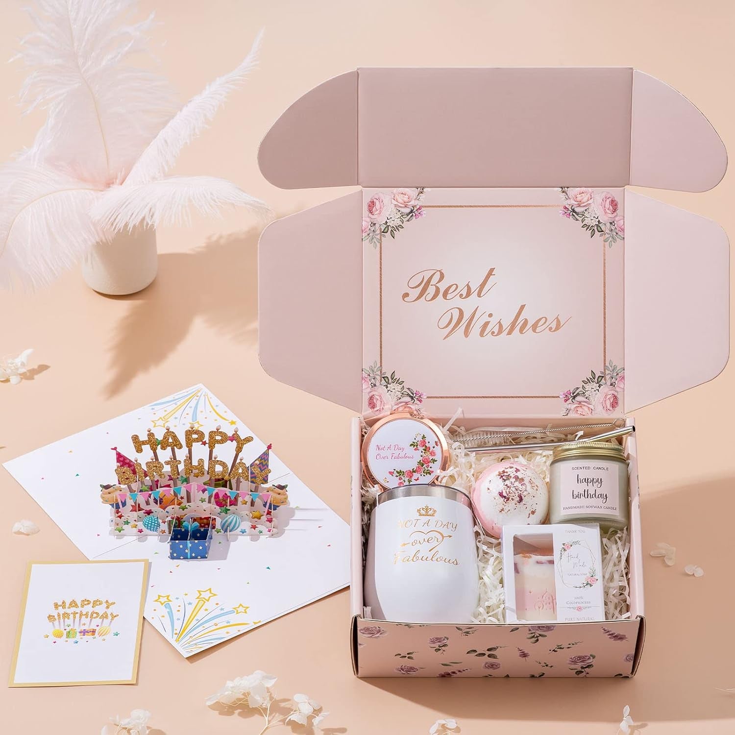 Luxurious Spa Gift Set for Women - Thoughtful Birthday and Relaxation Gifts for Her, Mom, Sister, Friends, and Loved Ones